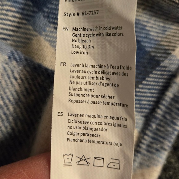 STREETWEAR SOCIETY‎ Plaid Grunge Shacket Oversized Flannel Shirt Jacket Size S - Picture 7 of 10